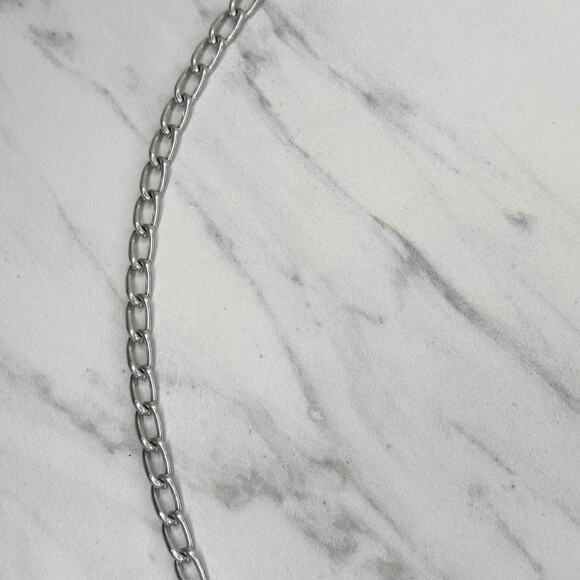 Silver Tone Metal Chain Link Belt Small Minimalist ✨ - Picture 7 of 11